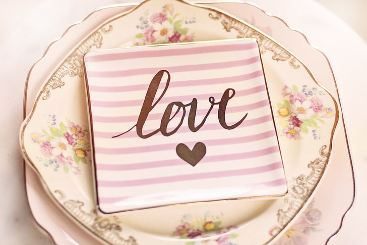 Armastus, Ystävänpäivä, Valentine, Ystävänpäivä tabel, roosa, südame, Romantika