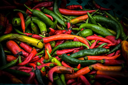 Chili pepper, jídlo, papričky, pikantní
