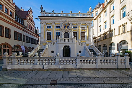 vieille bourse trading, Leipzig, Saxe, Allemagne, architecture, lieux d’intérêt, bâtiment