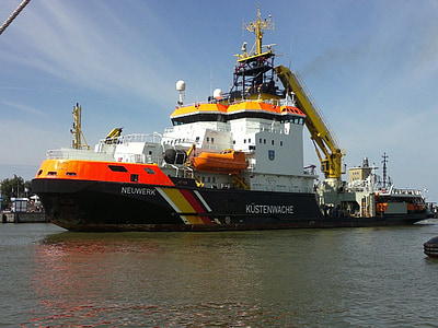 statek, Straż Przybrzeżna, Neuwerk, Cuxhaven
