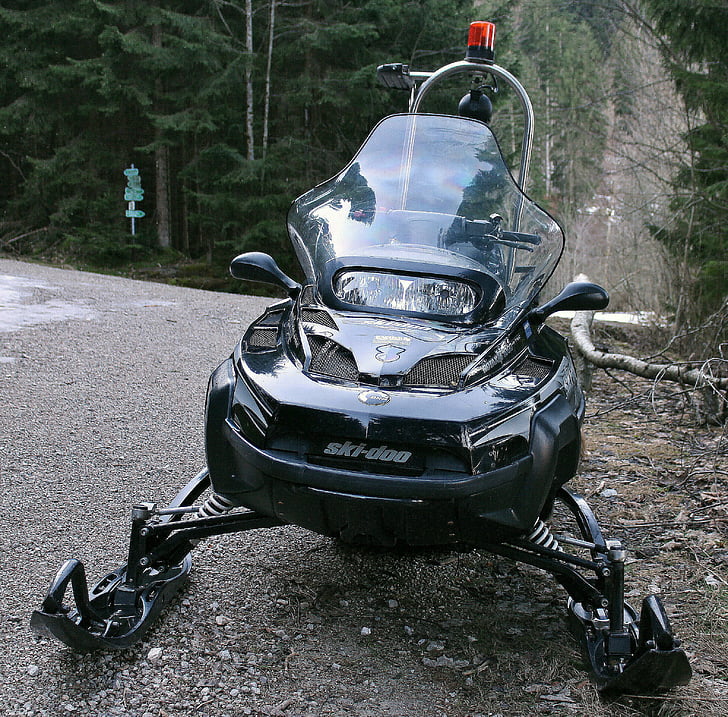 skuter śnieżny, pojazd, zimowe, śniegu pojazdu, pojazd silnikowy, pokrywa przednia, Ski-doo