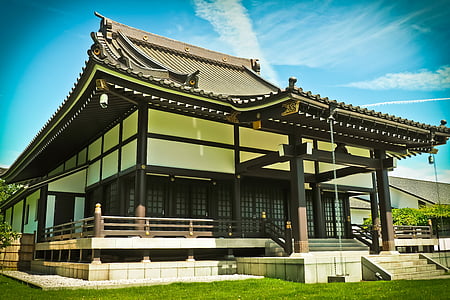 het platform, Azië, gebouw, Graftombe, tempelcomplex, Tempel, Japans