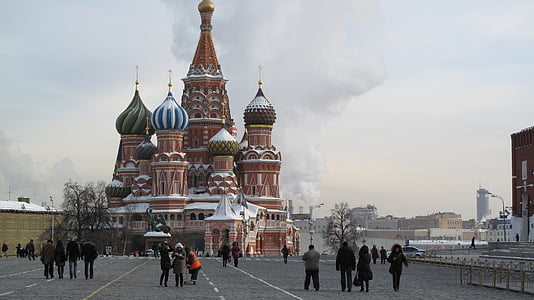 Katedral saint-basile, Rusia, Moskow, Red square