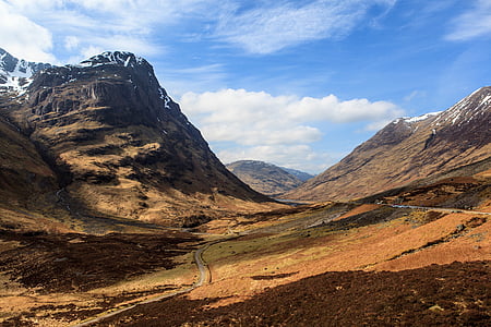 Škotska, brdsko, nebeskom padu, planine, priroda, krajolik, scenics