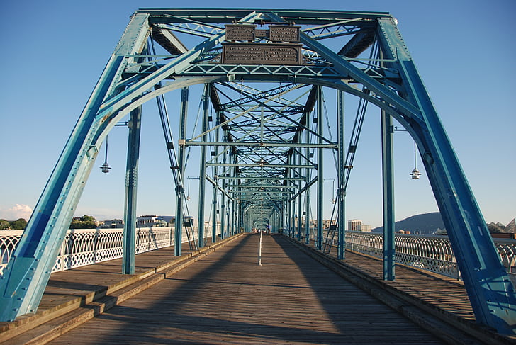 Ponte, Chattanooga, lineare, Ponte - uomo fatto struttura, posto famoso, trasporto, architettura