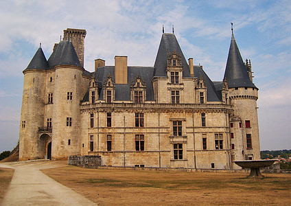 Kasteel, Frankrijk, Rochefoucauld, Charente, erfgoed, Tours, Kasteel rochefoucauld