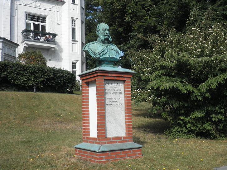 buste, plastique, Kaiser wilhelm, Figure, monument