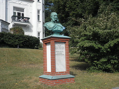 bust, plast, Kaiser wilhelm, figur, monument