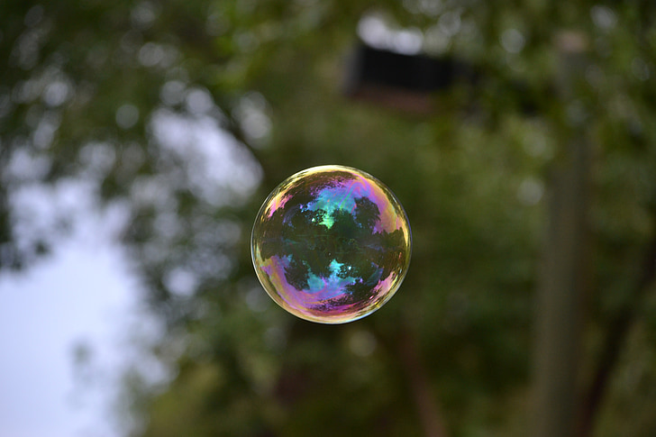 Bubble, zeep, natuur, groen, dag