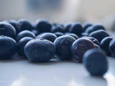 blåbær, frukt, sunn, mat