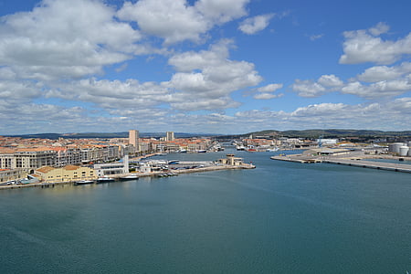 Sète, Port, näkymä, Välimeren