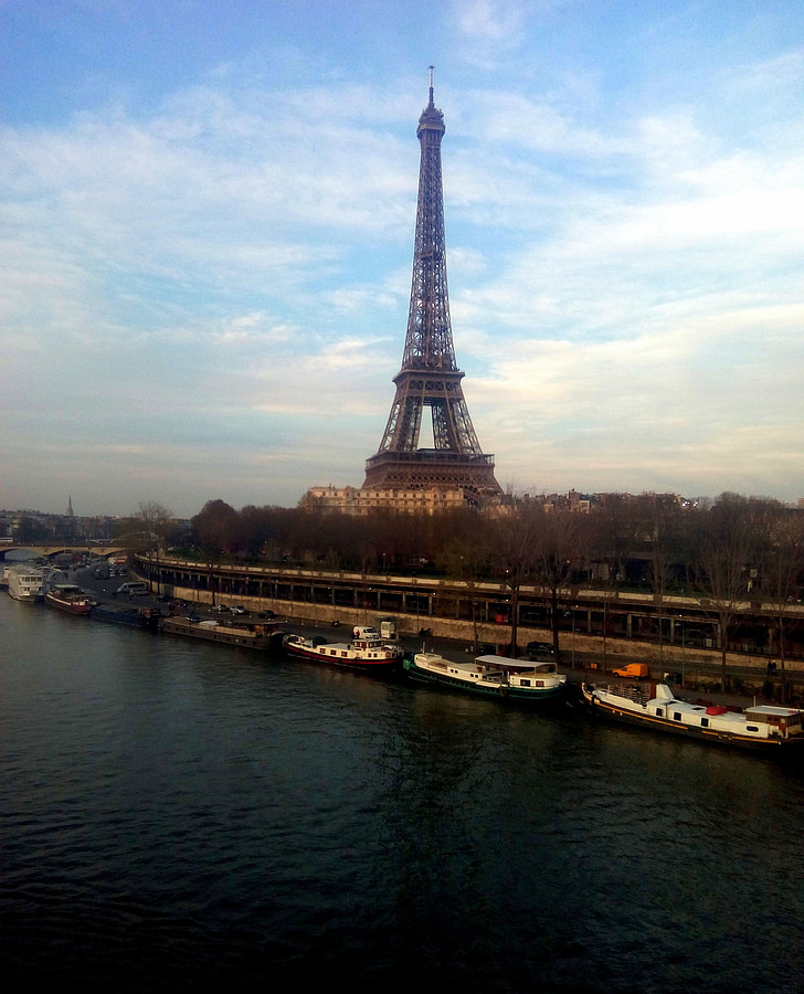 Paris, France, Sky, bleu, Français, voyage, symbole