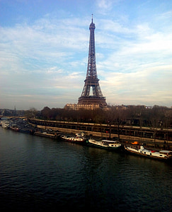 Paříž, Francie, obloha, modrá, Francouzština, cestování, symbol