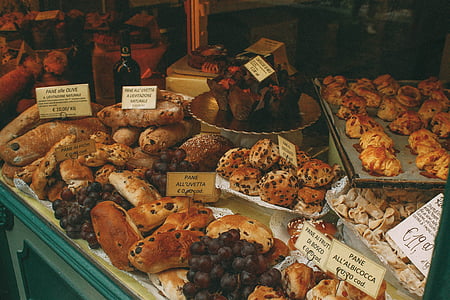 bread, pastry, bake, food, restaurant, shop, store