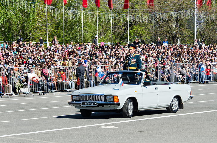 Sejrsdagen, 9. maj, parade, chef, Samara, pladsen af kuibyshev, tropper