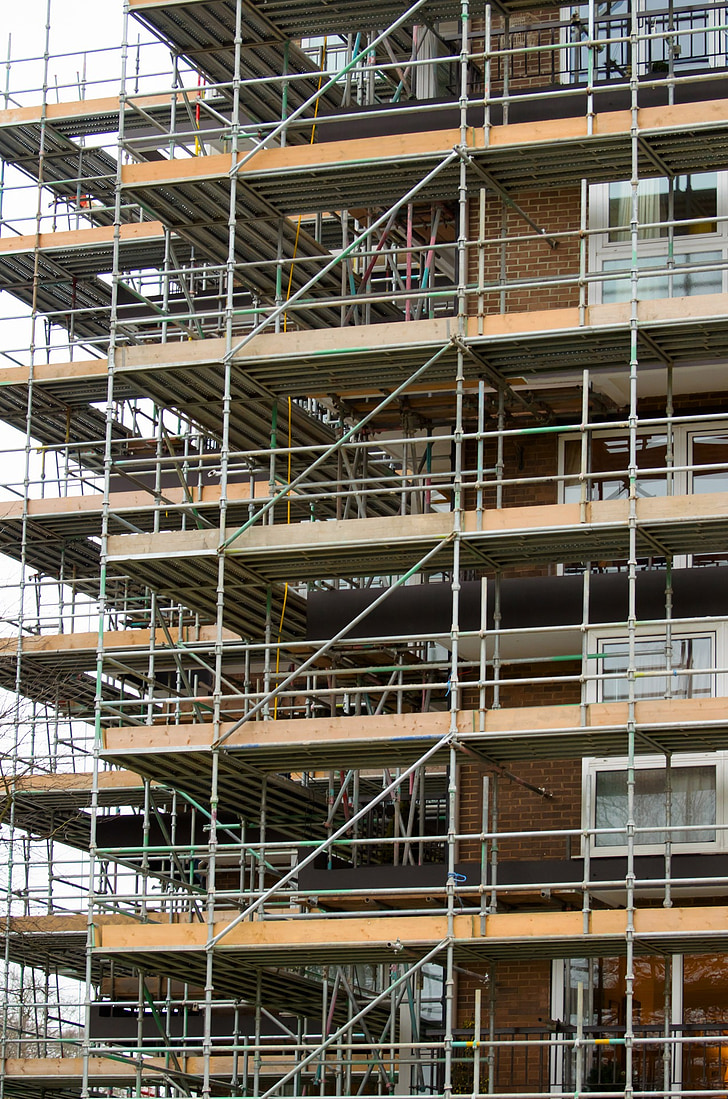 scaffold, scaffolding, builder, worker, rigger, erecting, floor