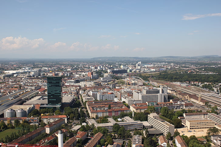 Roche tower 1, Basel, näkymät