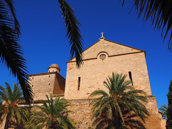 Església de sant jaume, templom, Alcudia, Mallorca, neogótikus, Sant jaume, Església parroquial