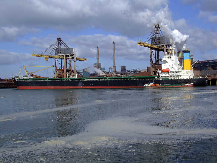 Aspendos, port, Amsterdam, navire, bateau, logistique, transport