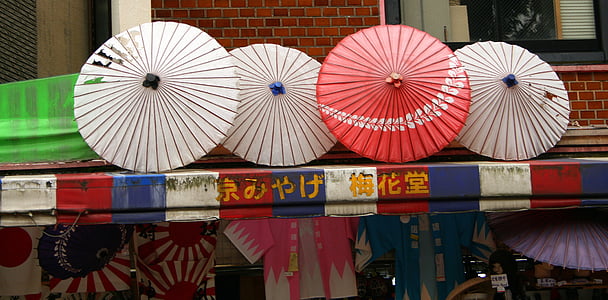 Japonija, Tokijas, Azija, popieriaus skėčiai, kultūrų