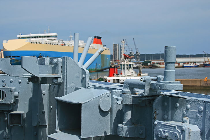 naval cruiser, ship, cruiser, naval, minesweeper, deck, grey