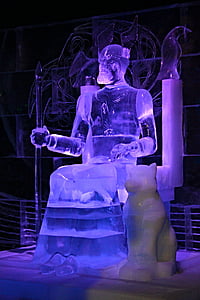 ledena skulptura, umetnost, LED svetov, razstava