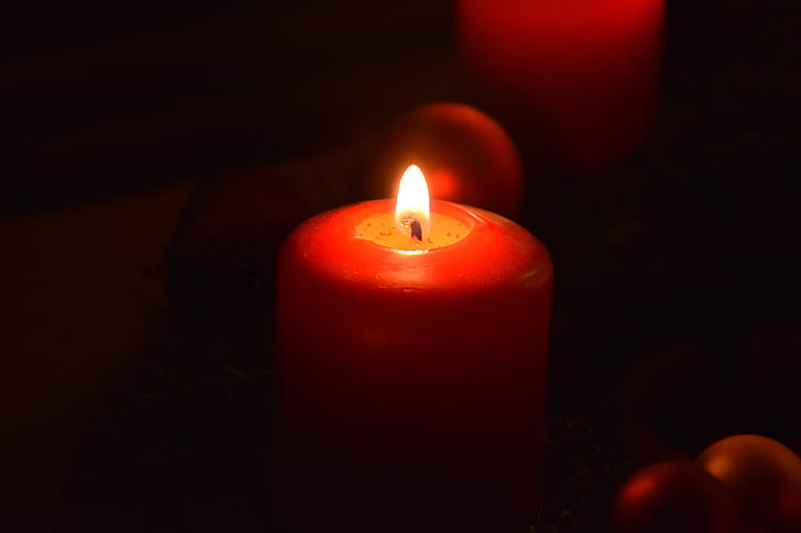 sveča, božič, pojav, ob svečah, svetlobe
