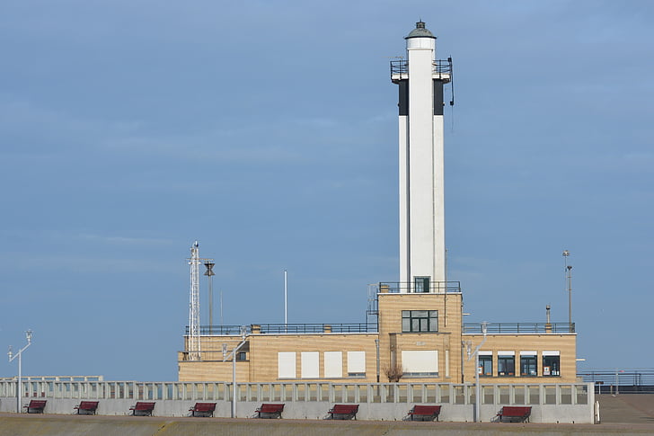 lighthouse, building, blankenberge