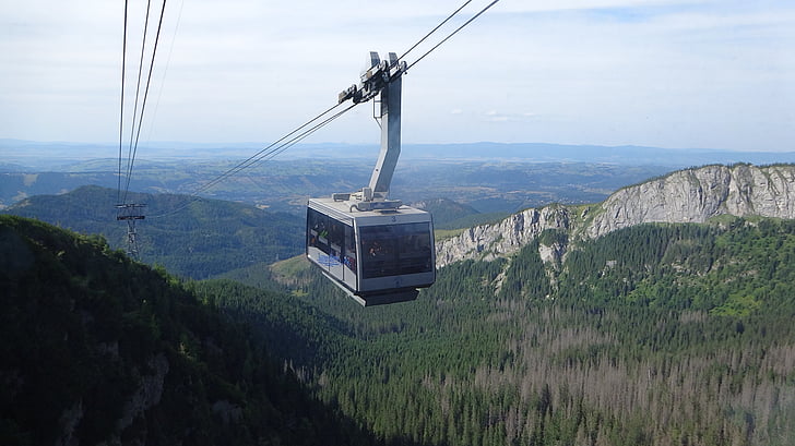 Tatrai, kalnai, kalneliai, kraštovaizdžio, vežimėlis