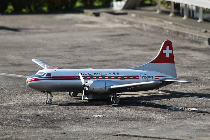 model, letadlo, Swissminiatur, Melide, Švýcarsko