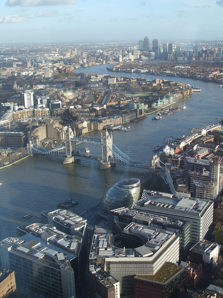 London, Thames, staden, Tower bridge