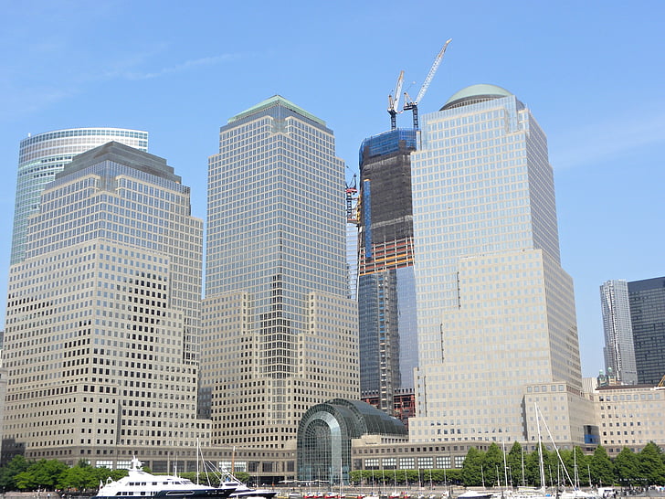 One world trade center, new york, Manhattan, skyskrapa, byggnader, Urban, urbana landskap