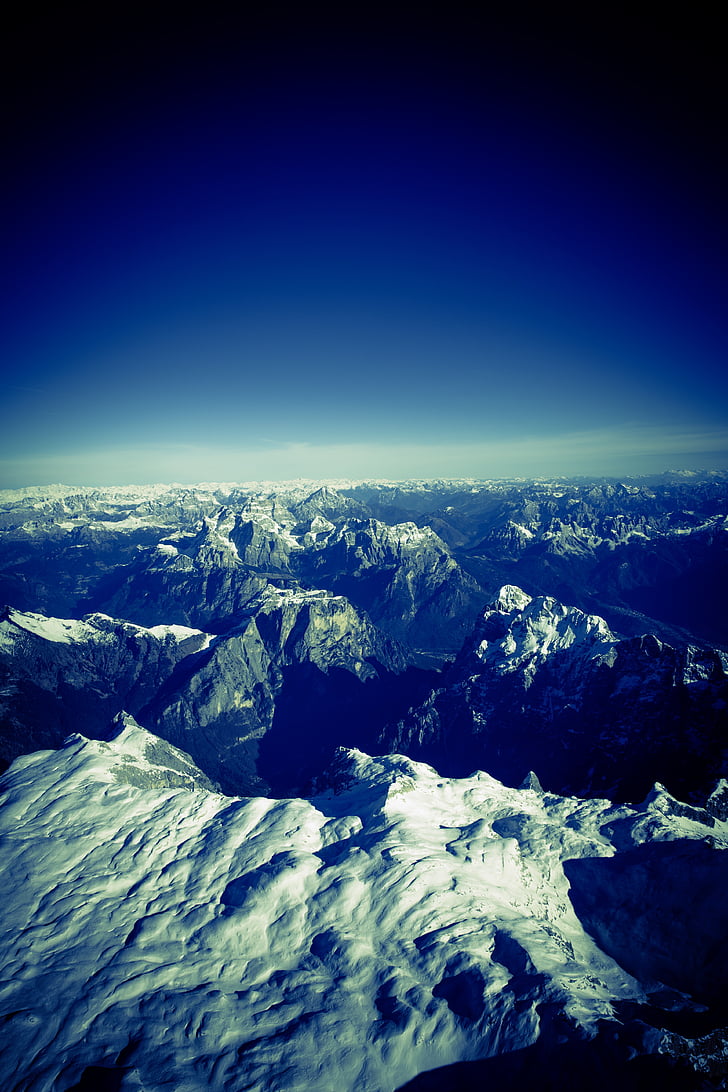 alpski, planine, Austrija, izlet, visoke planine, Panorama, nebo