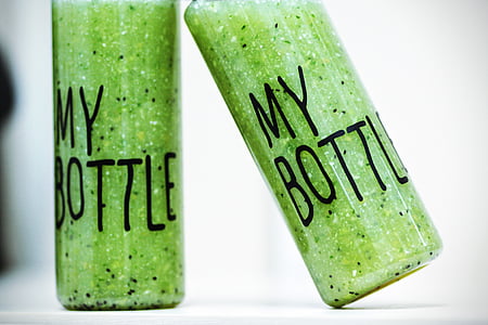 botol, Smoothie, detoks, minuman, sehat, hijau, segar