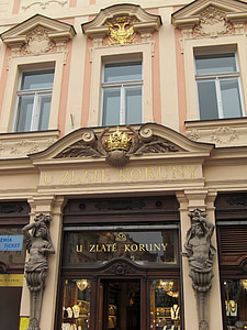 Prága, Cseh Köztársaság, homlokzat, építészet