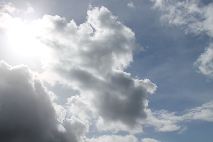 cloud, sky, sun, light, nature, weather, blue