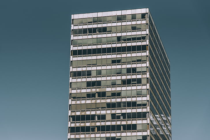grå, beton, bygning, arkitektur, infrastruktur, skyskraber, Sky
