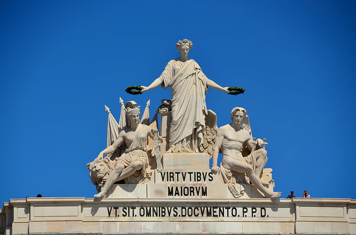 monument, Lisbonne, Portugal, Lisboa, Sky, lieux d’intérêt, statue de