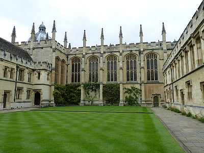 Oxford, Storbritannia, England, historisk, arkitektur, bygge, College