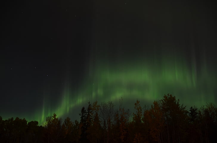 luzes do Norte, Aurora Boreal, céu, do Norte, borealis, Aurora, à noite