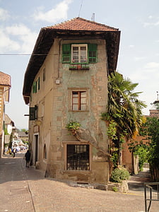 kaltern, 古い家, 南チロル, イタリア, ドロミテ