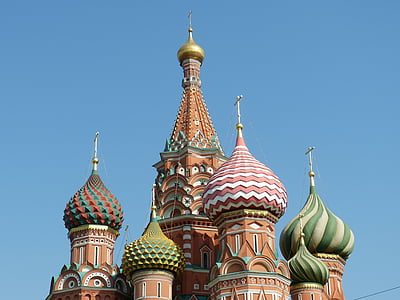 Saint basil's cathedral, orthodoxe, Rusland, Moskou, Rode plein, kapitaal, historisch