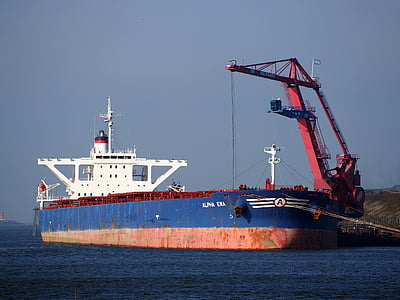 alfa laikmets, kuģis, kuģis, osta, Amsterdam, Crane, kravas