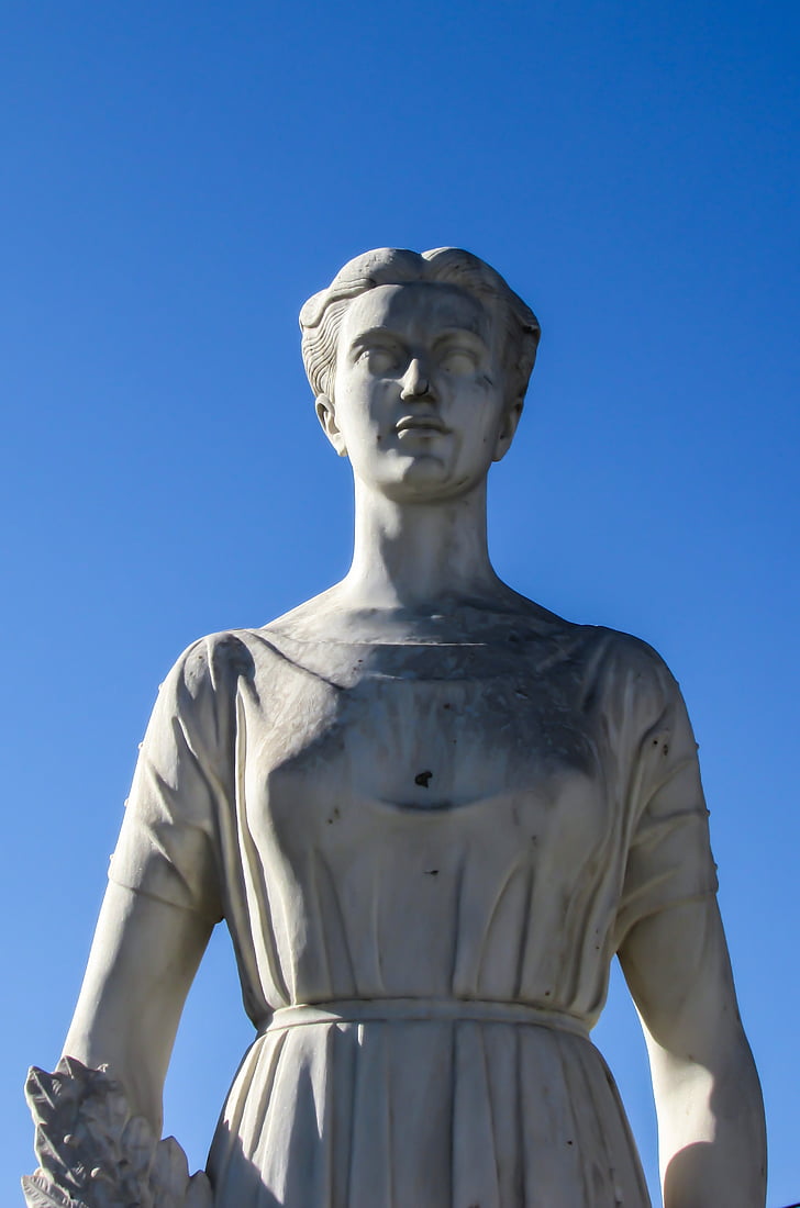 statue, skulptur, kvinde, monument, græsk, Grækenland, Skiathos