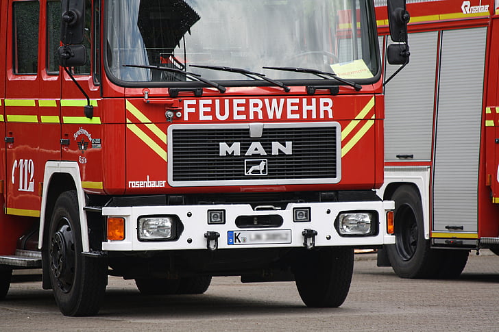 fuego, vehículos, camión de bomberos, vehículo, rojo, protección civil, señal