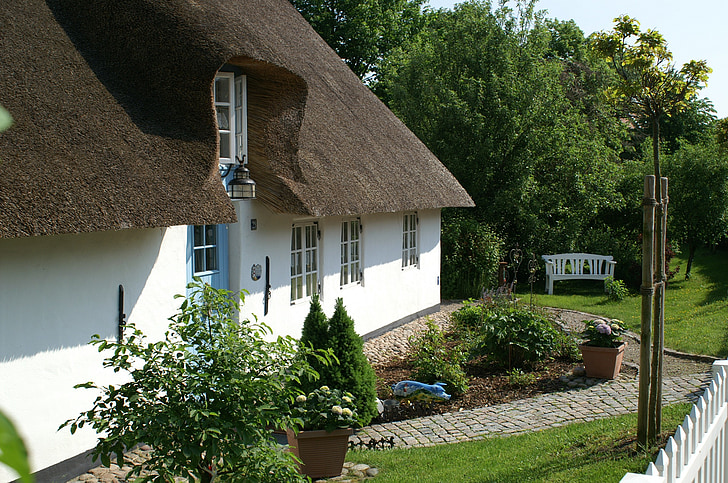 bargum, thatched roof, nordfriesland