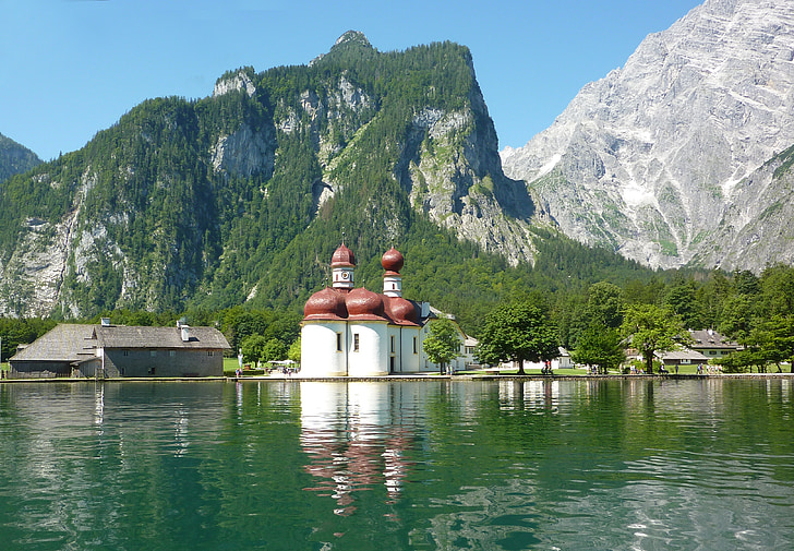 st Kropp, király tó, a Watzmann, Berchtesgadener land régióban