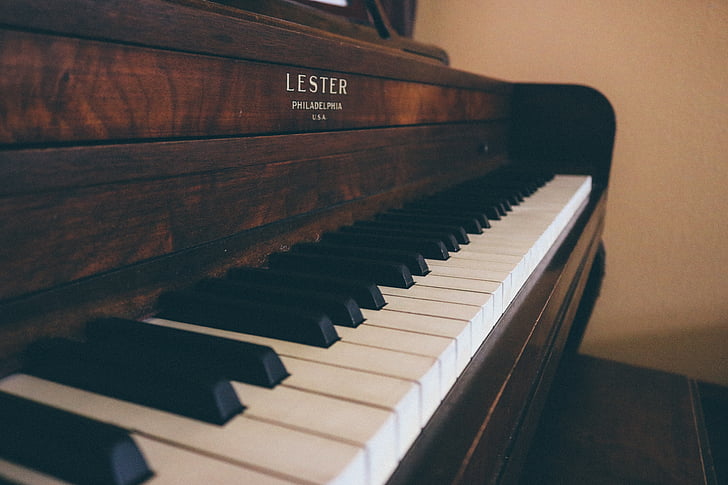ピアノ, キー, 音楽, 計測器, ピアノの鍵盤, 古典的です, 音