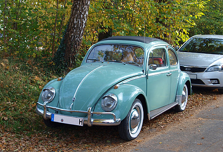VW beetle, VW, Oldtimer, Volkswagen, vecchio, settore automobilistico, Scarabeo