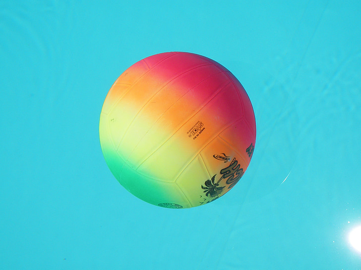 bóng chuyền, quả bóng, multicolour, Hồ bơi